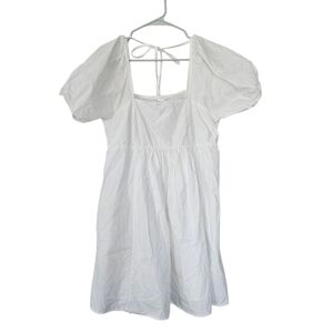Draper James White Milkmaid Mini Dress Size M